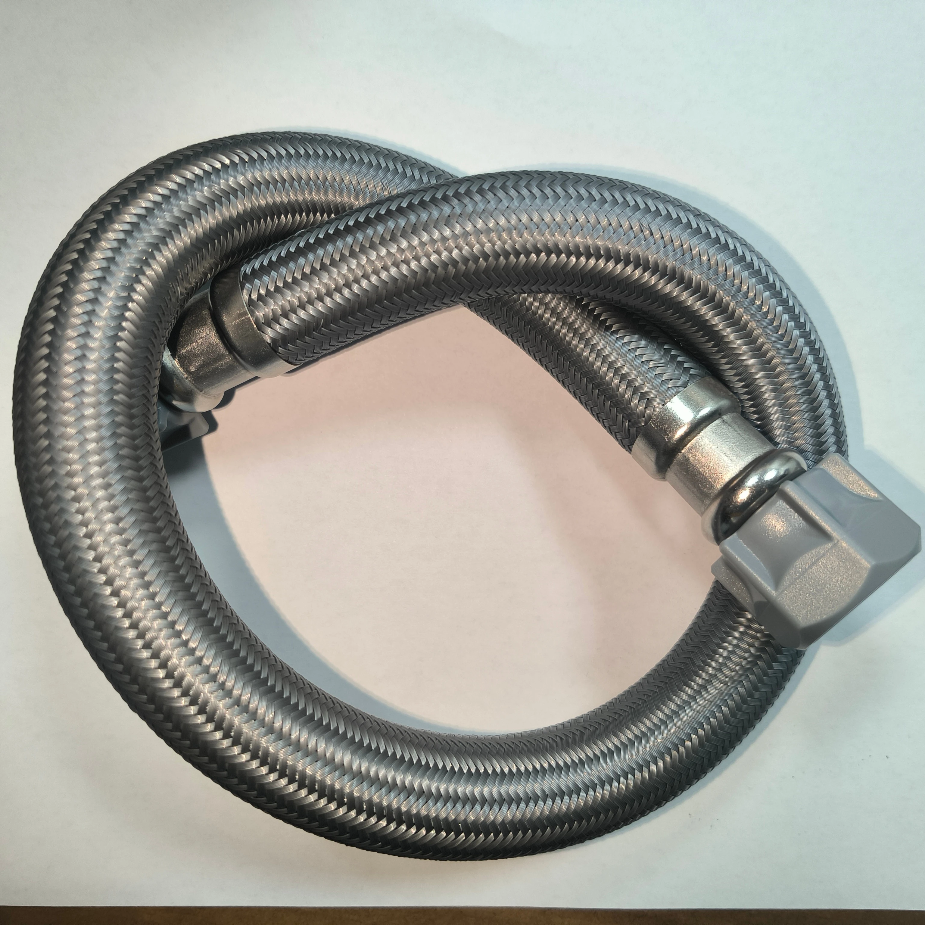Faucet Connector Braided Stainless Steel Supply Hose 3/8 Inch Female Compression Thread x 1/2 Male Connector