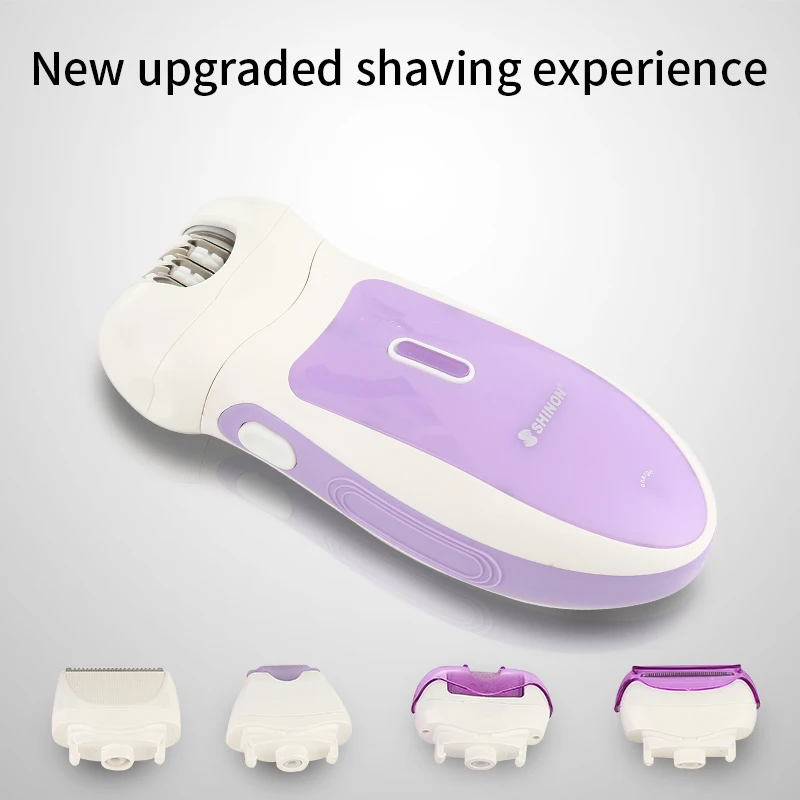 SHINON SH7816 Multifunctional 3 In 1 Rechargeable Electric Female Shave Epilator Hair Remover Handset Women