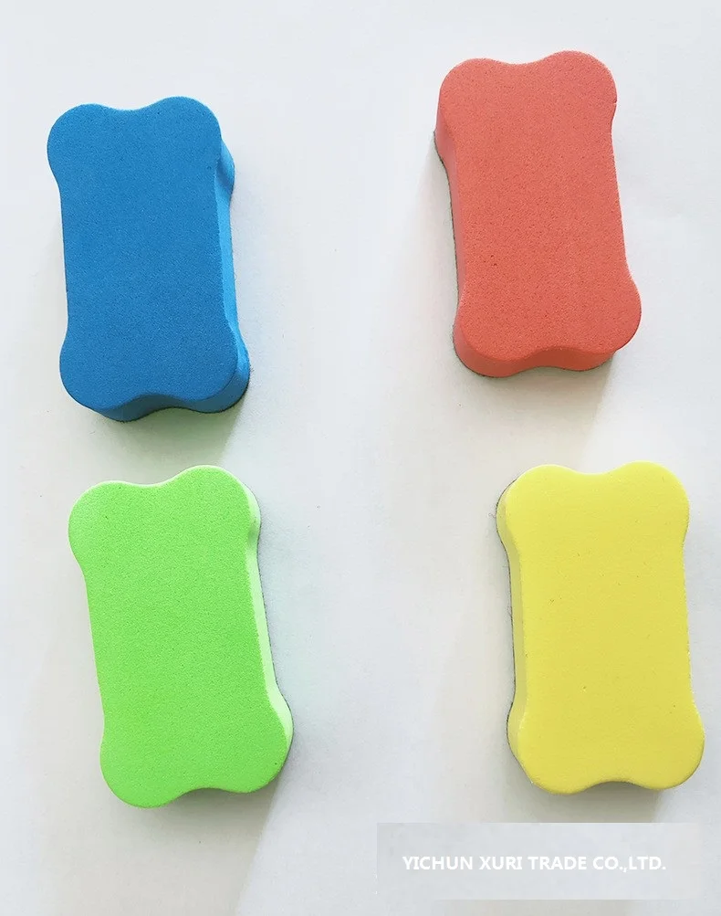 Оптовая продажа, ластик для белой доски, EVA, фетровая ткань, маленький ластик для костей