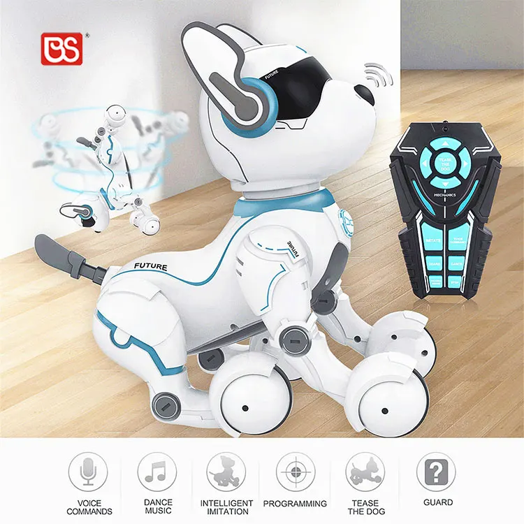 BS Programing Smart Rc Electronic Dancing Educational Pet Robot Manufacture Stunt Electronic Type Dog Toy Custom For Kids