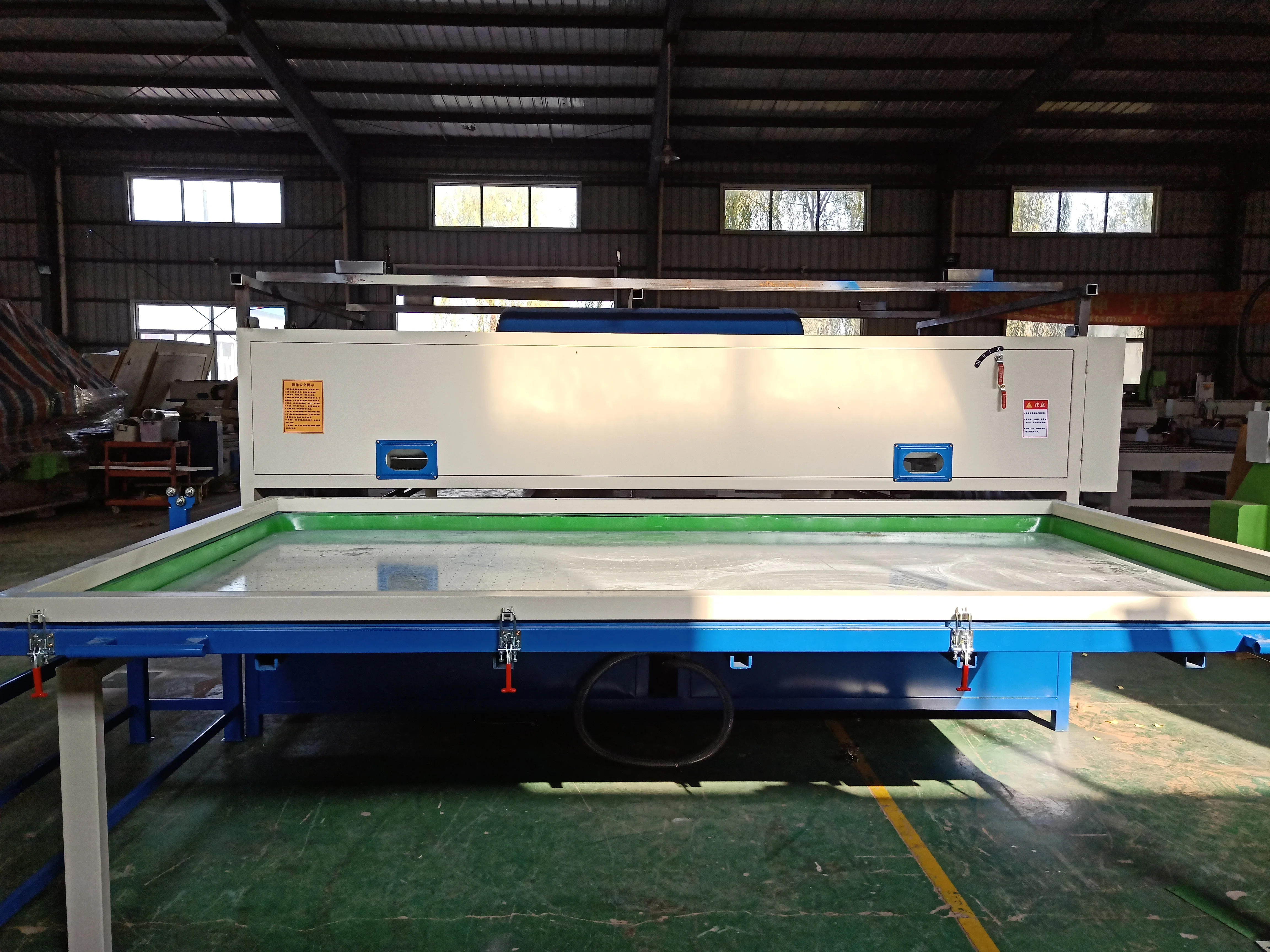 Heat Oven Acrylic Abs Thick Sheet Furniture Panel Veneer Wood Mdf Kitchen Cabinet Vacuum Laminating Machine