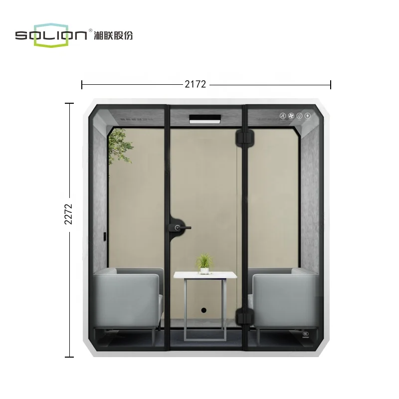 Shinilion Sound insulation quiet large 4 people office phone booth smoke cabin