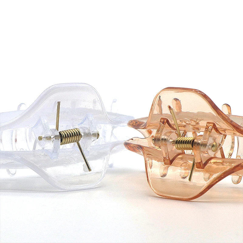 Fashionable Transparent Hair Claw Clip Waterproof Shower Plastic Claw Big Clear Plastic Hair Holder