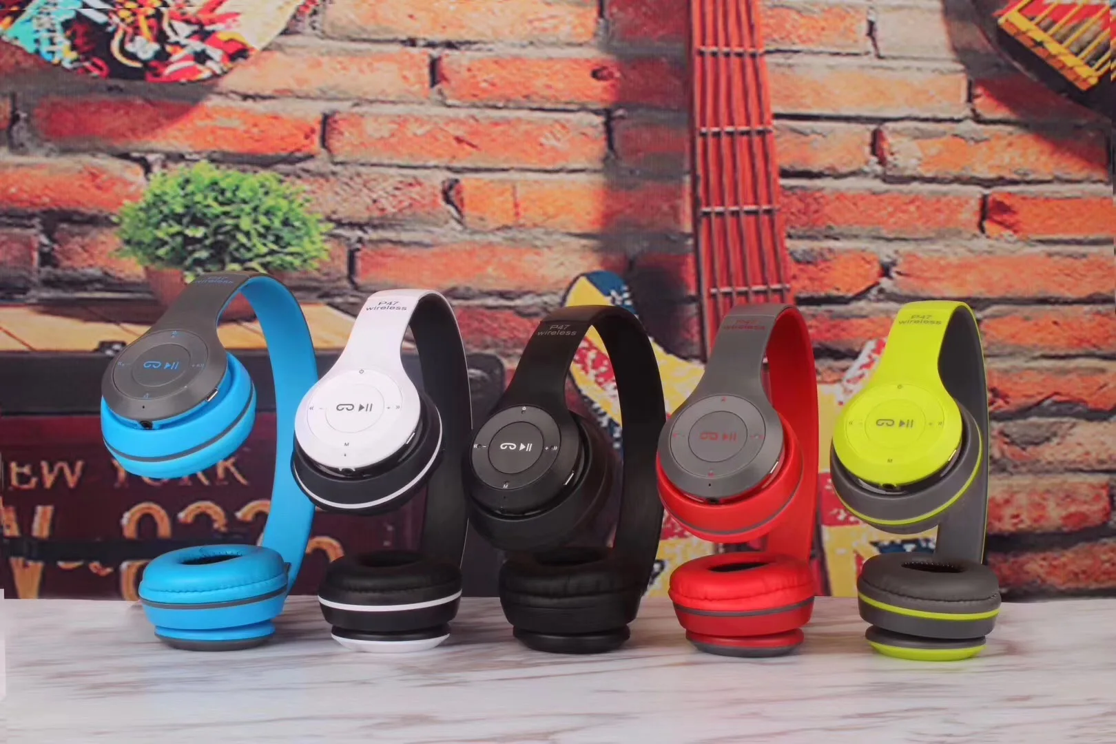 P47 Sans Fil Stereo Wireless Headphone Foldable Cheap Price High Quality