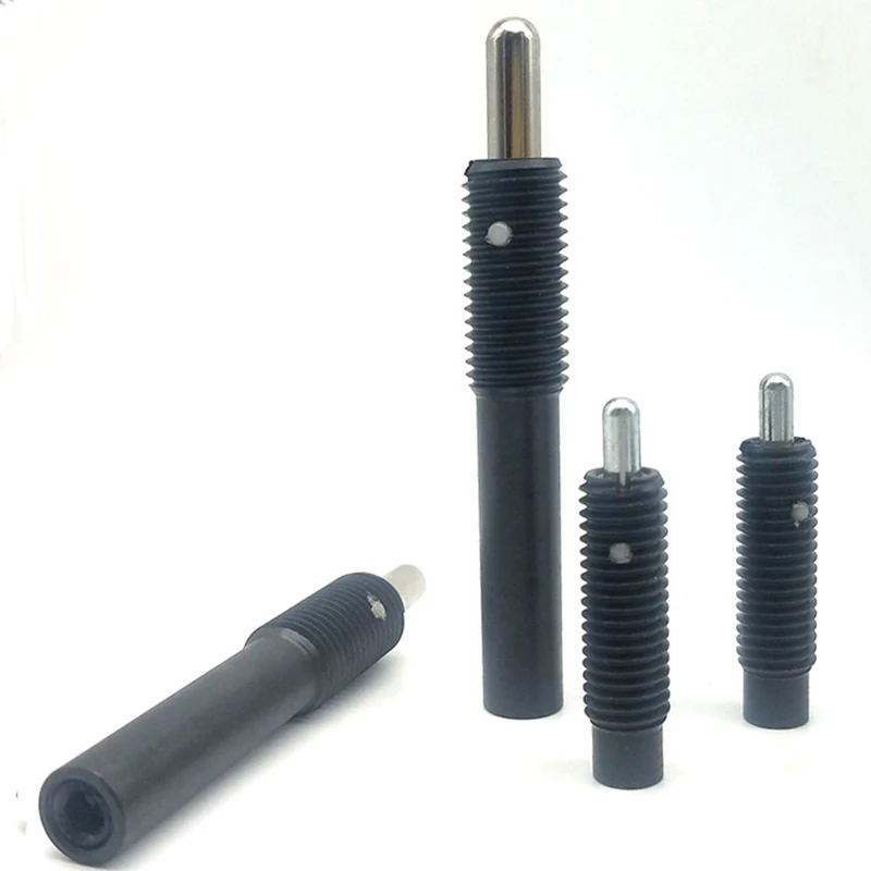 Factory Price Loose Prevention Carbon Steel Black Color Spring Plunger Pin for Slope Surface