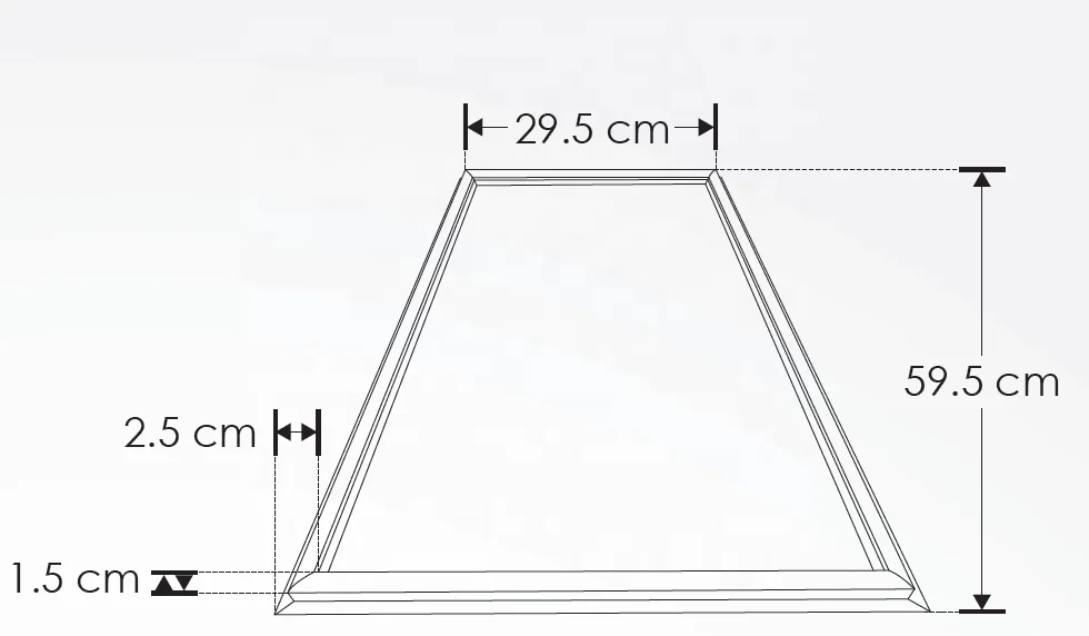 ceiling recessed mounted linear lighting office  led flat panel lighting 300x600mm 30W