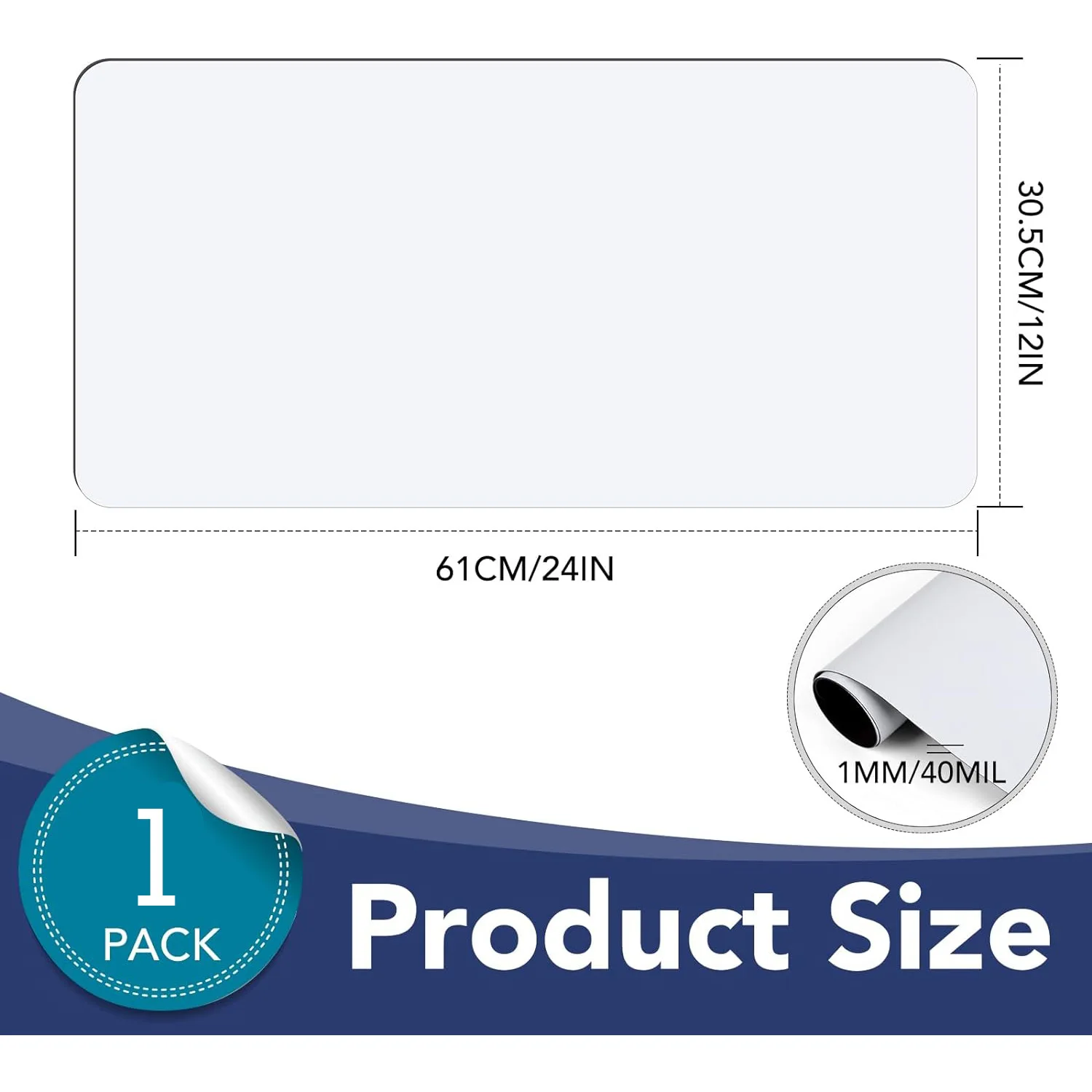 JOYFFO Flexible Magnetic Bumper Sticker Set Rounded Corners Blank Car Door Signs Prevent Scratches Car Magnets