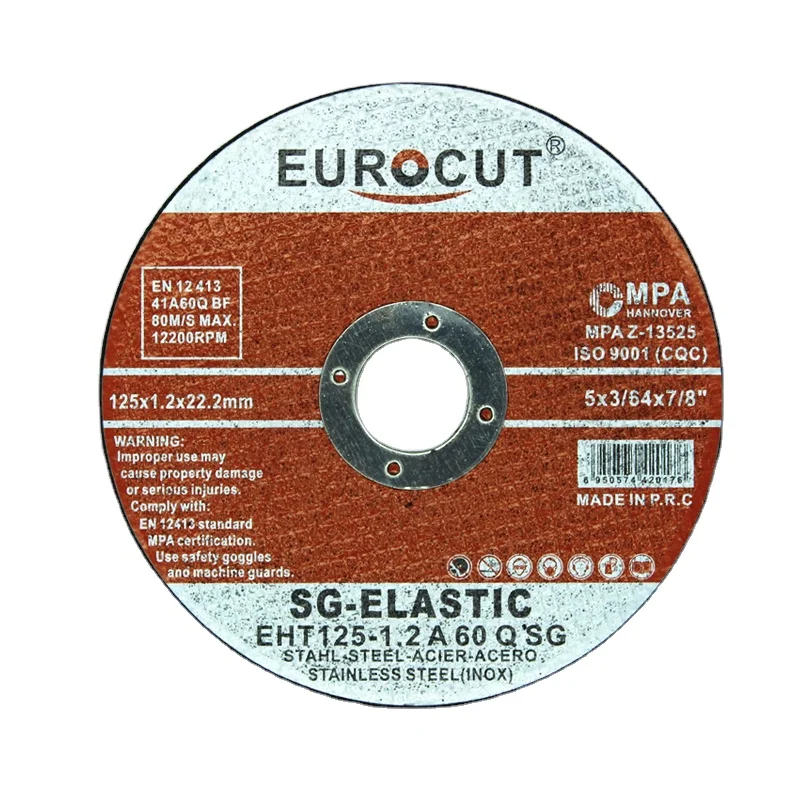  Eurocut горячая Распродажа 5 дюймов 125*1 2*22 абразивный супер тонкий режущий диск для металла/нержавеющей