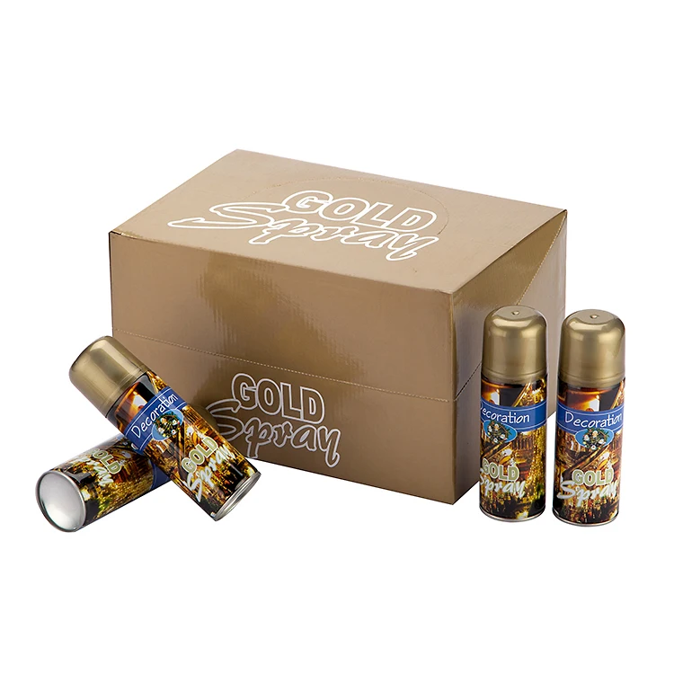 Wholesale Can Be Customized High Quality OEM Christmas Decoration Gold Silver Metallic Spray Paint