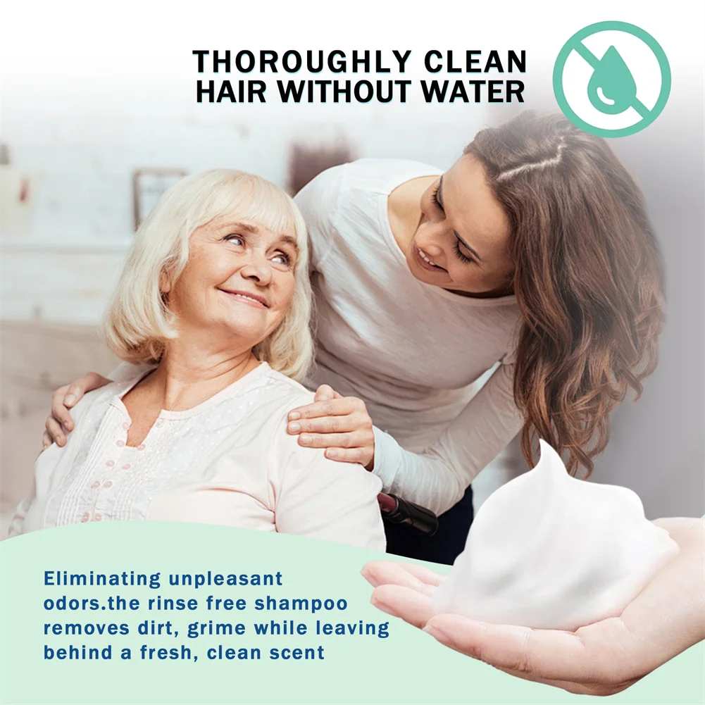 Wash-Free Shampoo Private Label Oil Control Fluffy Dry Cleaning Leave in Foam Shampoo Mousse for Hair Growth