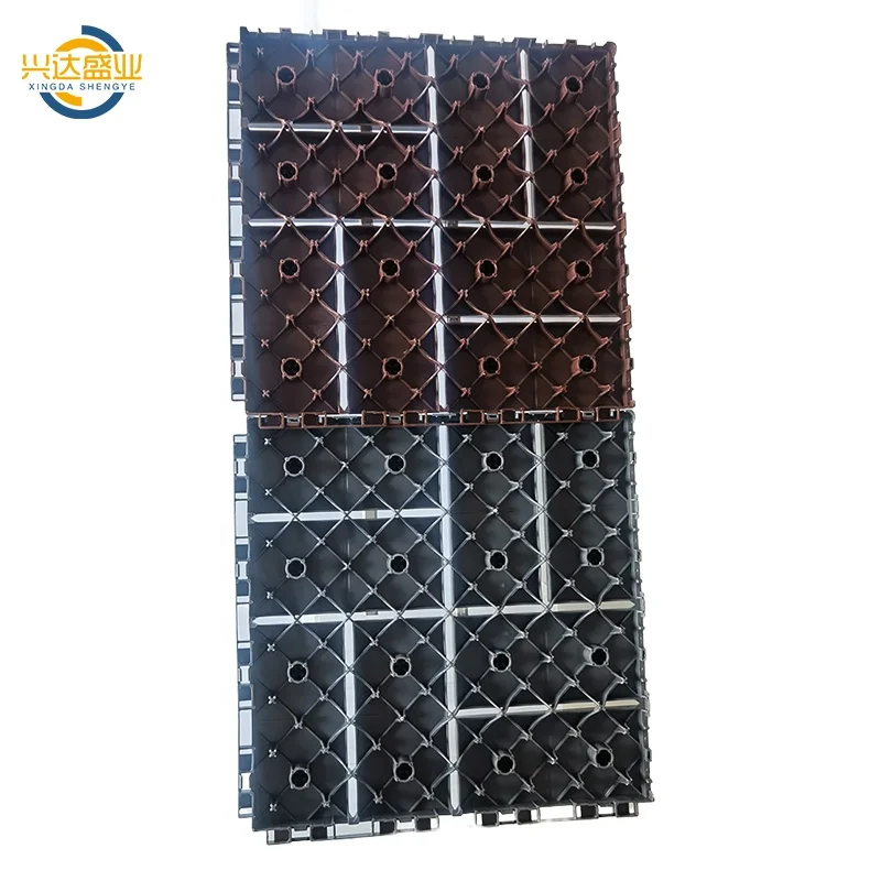 Removable Interlocking Plastic Deck Tiles for Garden Patio Outdoor Decking