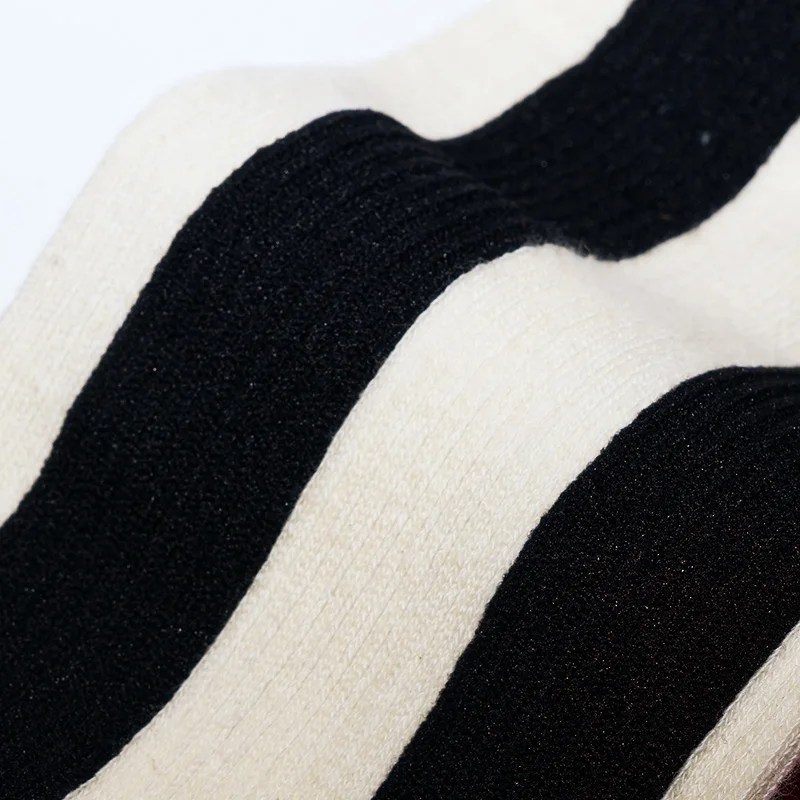OEM service slouch socks ruffle cotton women ribbed socks