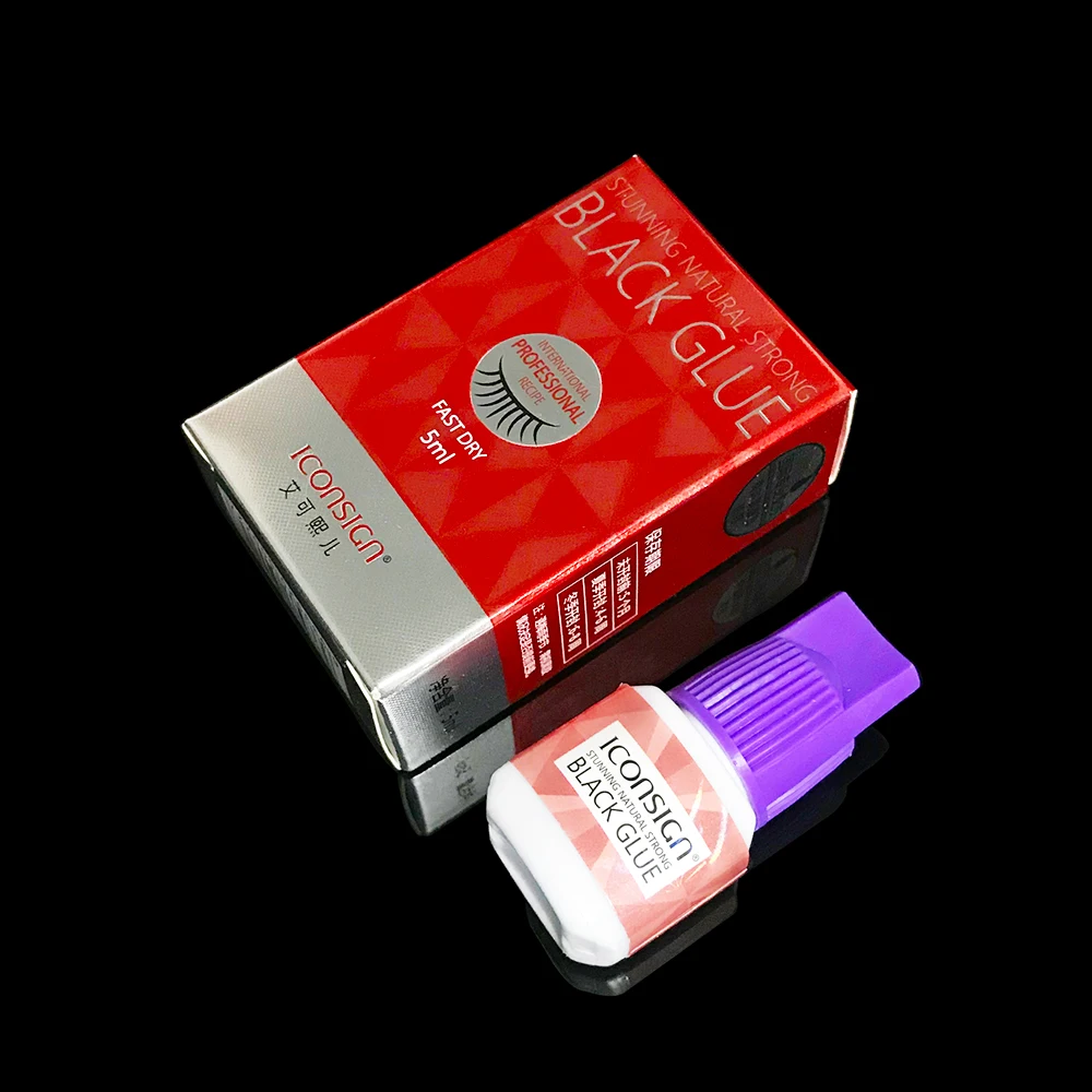 Iconsign 0.3 0.5 lash glue private label fast drying eyelash glue adhesive eyelash extension glue