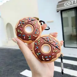 Creative 3D Donuts Cute Cartoon Earphone Protector Cover for airpods cases food