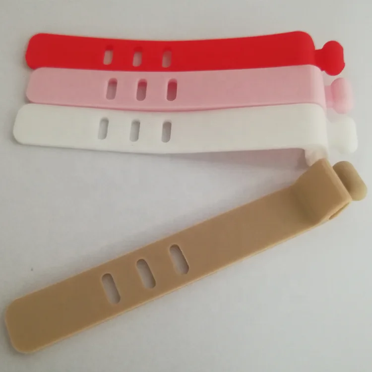 
OEM mobile data cable tie silicone cable tie usb tie cable 