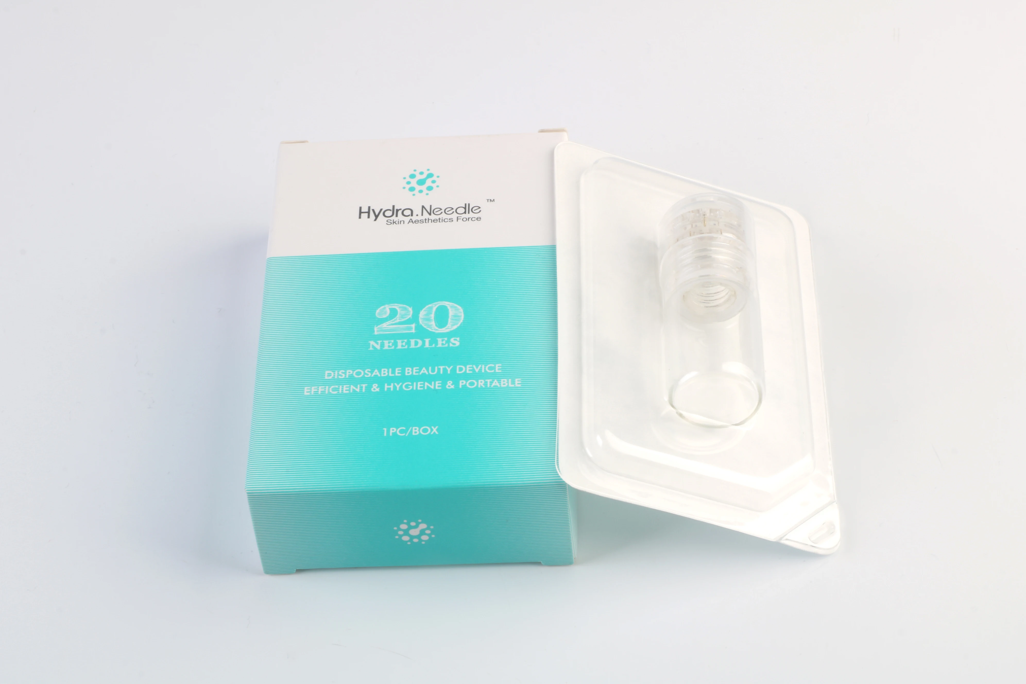 BOWKET 20 Needles Hydro Stamp Roller Micro Needle Hydro Derma Needle Stamp for Skin Whitening Microneedle for Face US Plug