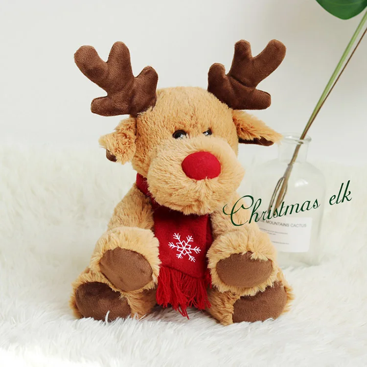 30cm Elk doll plush toys christmas reindeer plush girls babys cute reindeer soft toy reindeer stuffed animal