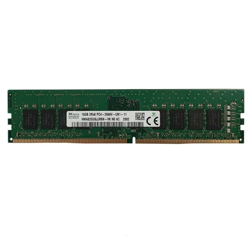Для Оригинальная оптовая цена на складе SK Hynix 16 Гб 2Rx8 PC4-2666V-UB1-11 HMA82GU6JJR8N-VK ECC REG оперативная память DDR4 DDR5 для настольного