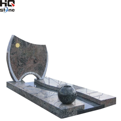 XIAMEN HQ STONE tombstone with vase custom tombstone maker granite monuments manufacturers granite vase manufacturers