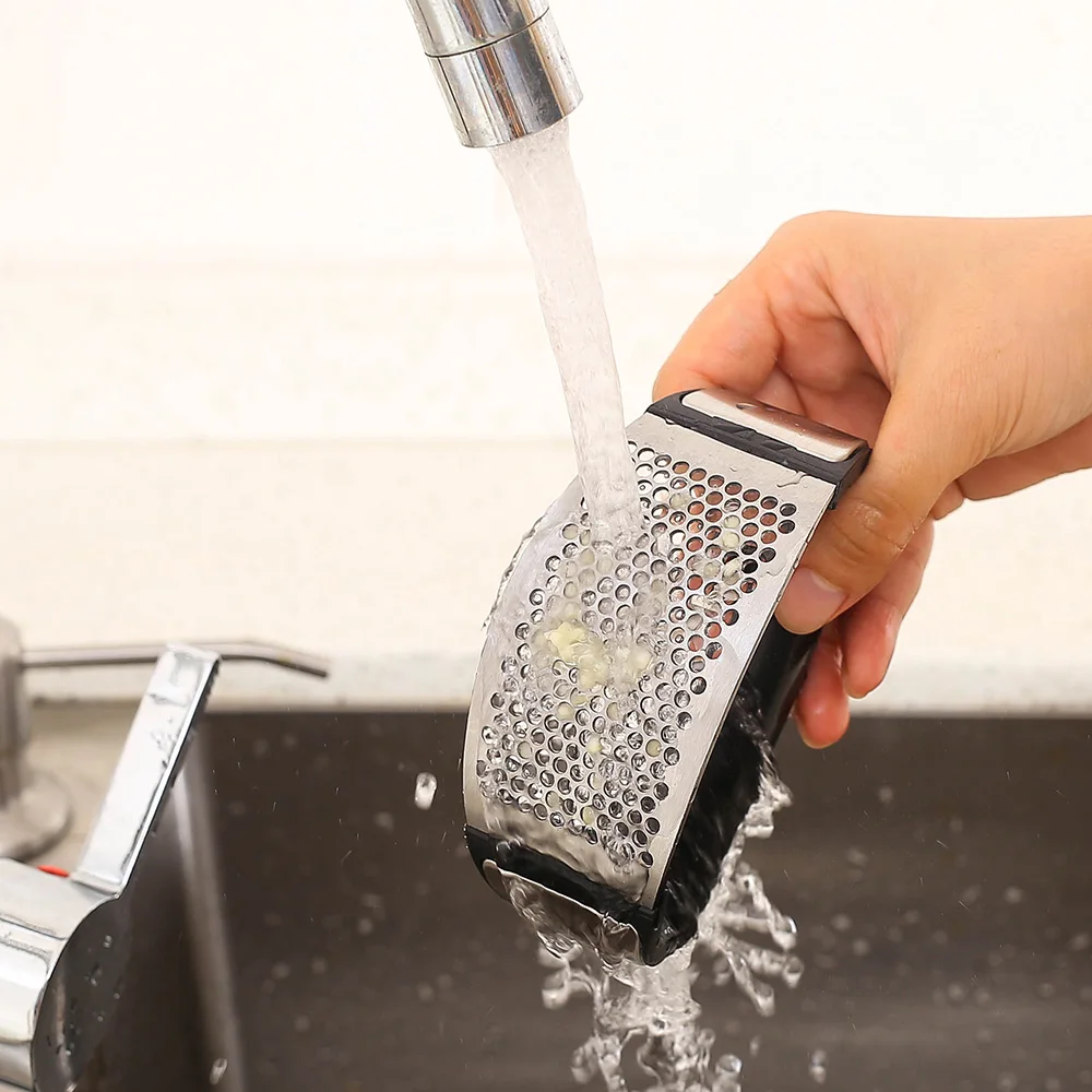 Stainless Steel Garlic Press Manual Garlic Mincer Chopper Garlic Press Rocker