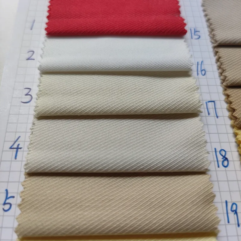High Quality Comfortable 50% Cotton 50% lyocell Tel blend Cavalry Twill Wash Fabric for pants, skirts dress ect