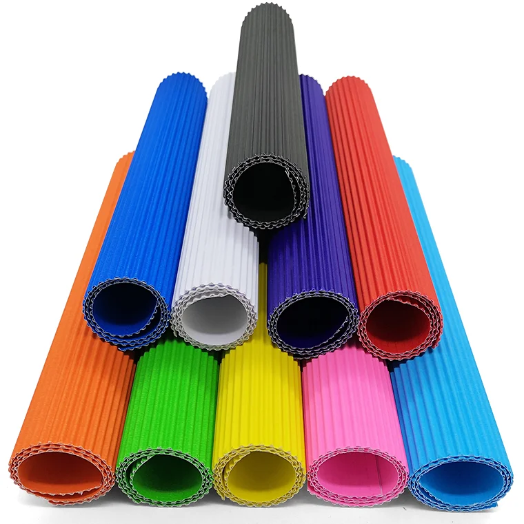 Цветной картон для упаковки подарков, 50*70 см, сделай сам, ручная работа, A4, гофрированная бумага