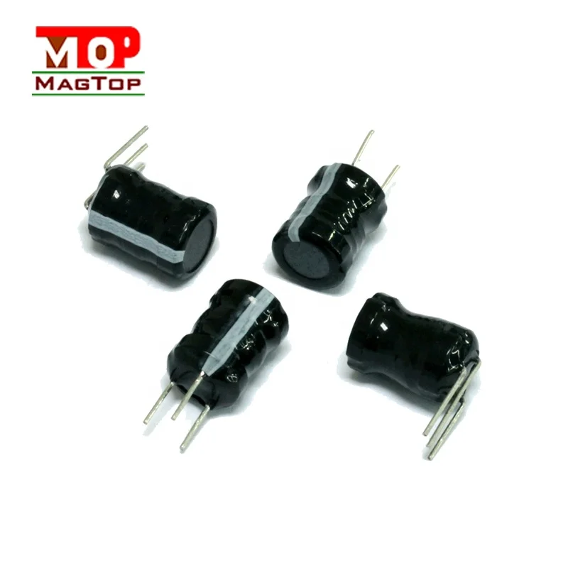 Ferrite Core Power Radial Leaded Fixed Inductors/black shielded radial drum core inductor 10mh for PCB
