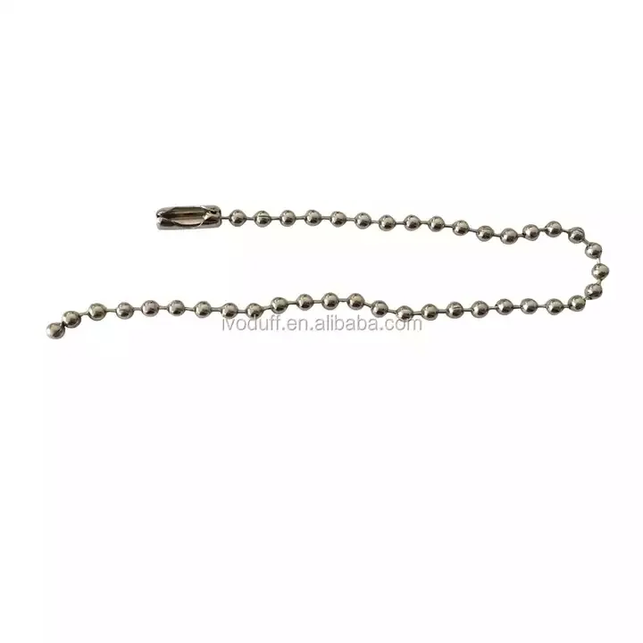 Ivoduff  2.4x100mm Metal Bead Chain Connector Accessories Ball Chain