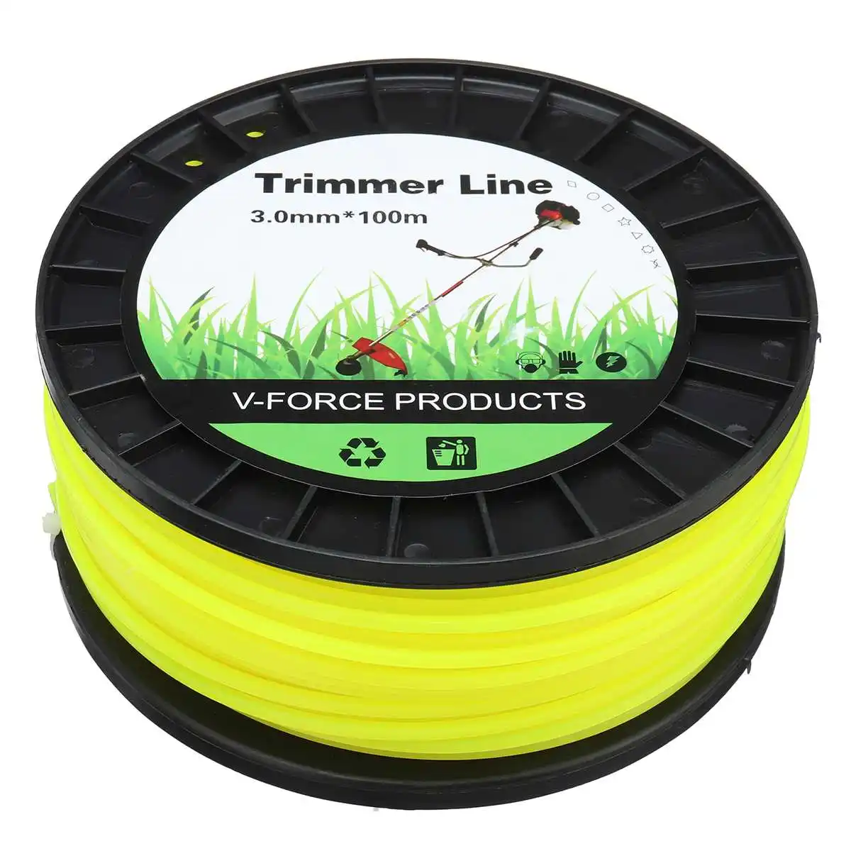 Brush cutter spare part 0.12 inch nylon garden monofilament grass trimmer line 5LB spool package for trimmer head