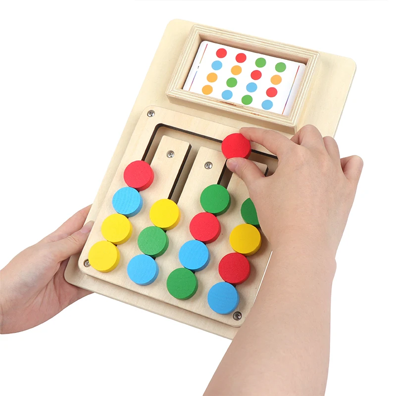 Hot And Cheap Montessori Children Educational Toy Color Matching Game