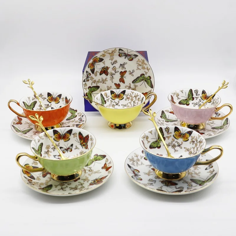 China supplied fresh style fashion bone china coffee cup saucer set for sale