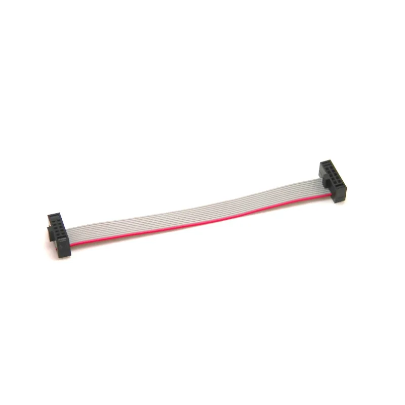 1.27mm Box Header 10Pin 1.27mm IDC Connector 0.635mm Grey Rainbow Flat Ribbon Cable