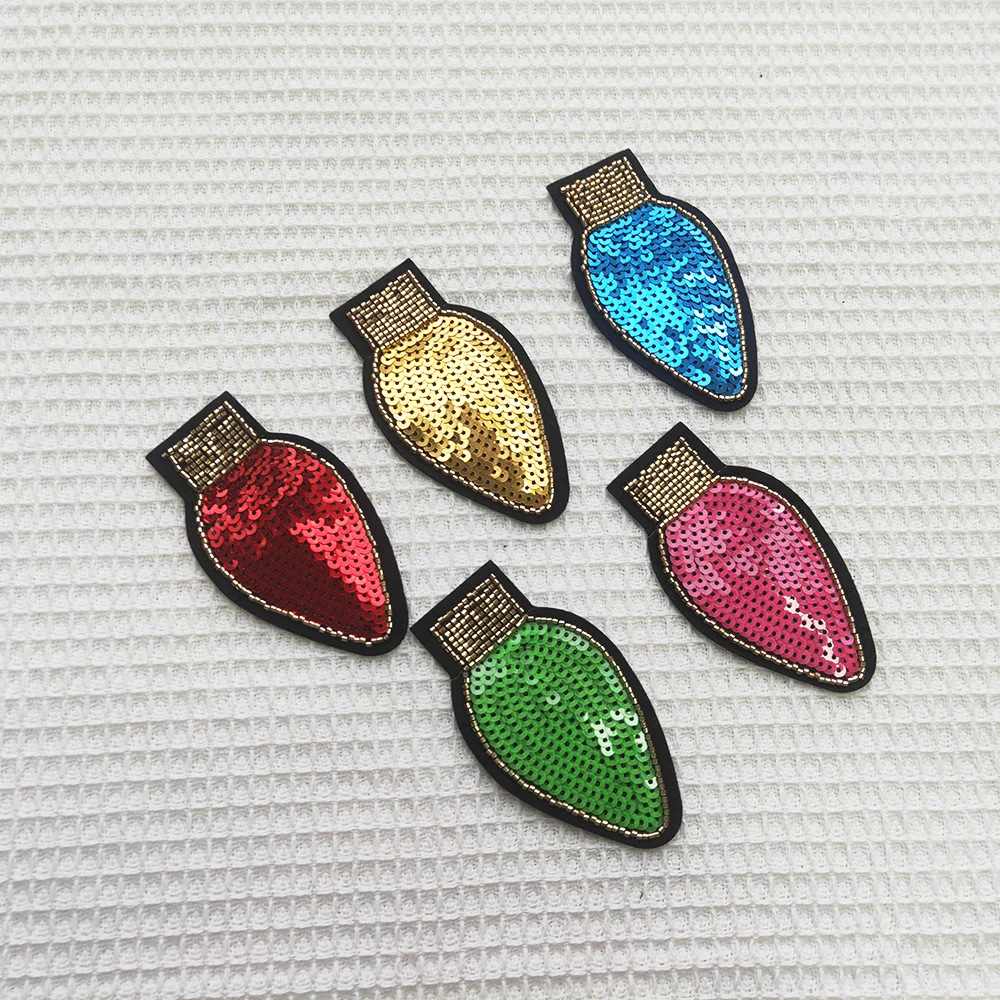 Factory Custom Clothing chromatic Disco Ball 3d Embroidery Iron on Patches For Clothes hats bag embroidered Heat Transfer Patch