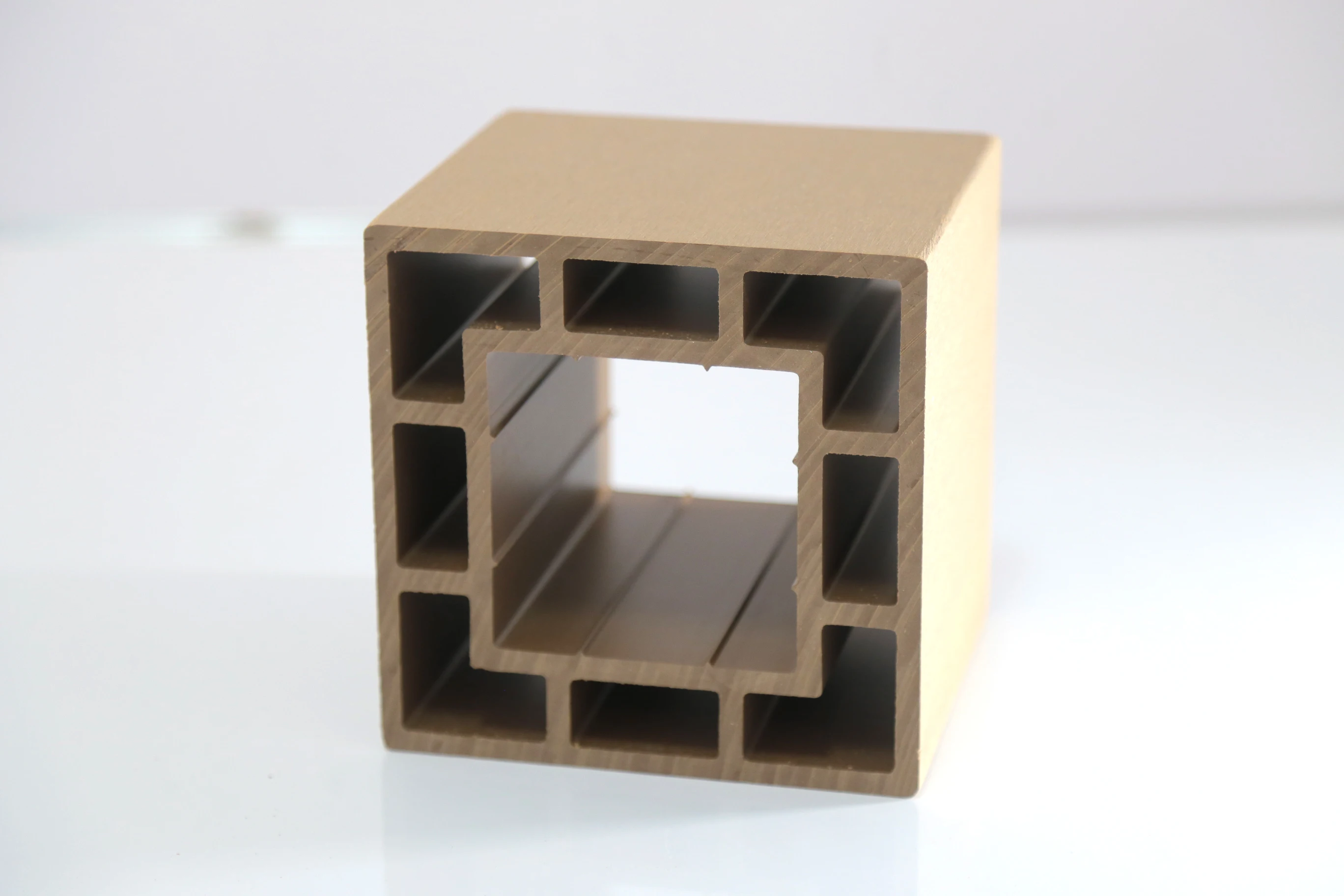 WPC hollow wood fence post garden fencing pergola handrail pavilion railing square timber tube wpc