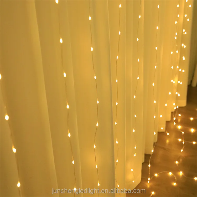 Decoracion de Navidad Leather Wire Led Garland Fairy Curtain Light