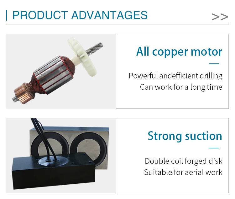 magnetic drilling machine with industrial portable strong magnet swivel base small/mini chinese hand/stand drill press