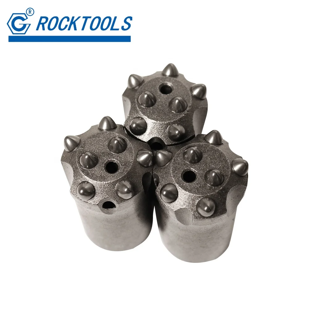 Rock drilling tools H22 11 degree  7 button tapered drill bit