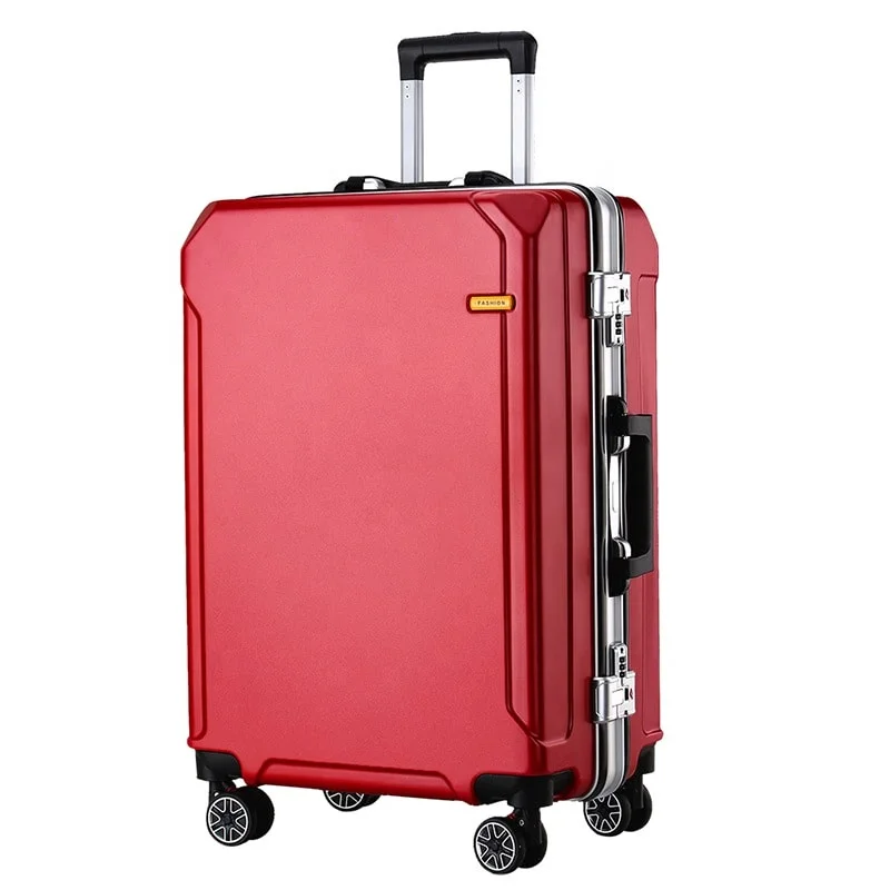 Travelling Multi-size All Aluminum Hard Shell Luggage Case Carry On Spinner Suitcase