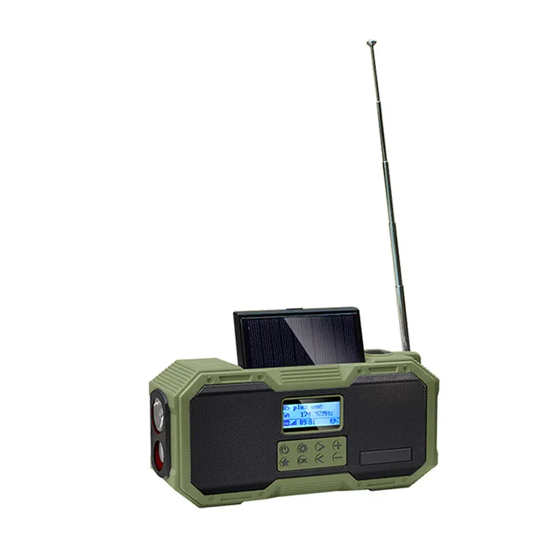 AM FM DAB Radion Мощная Вспышка колонки Wb Водонепроницаемая аварийная Колонка am fm радио с внешним аккумулятором 4000 мАч