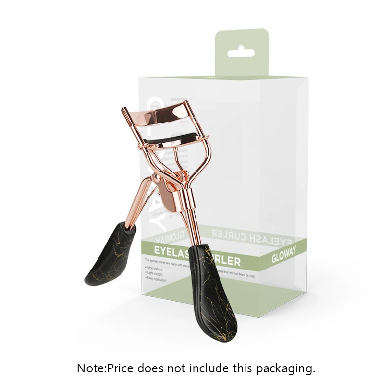 Custom New Classical Eyelash Curler Nature Curl High Quality Makeup Beauty Portable Eye Lashes Curler With Marbling Handle
