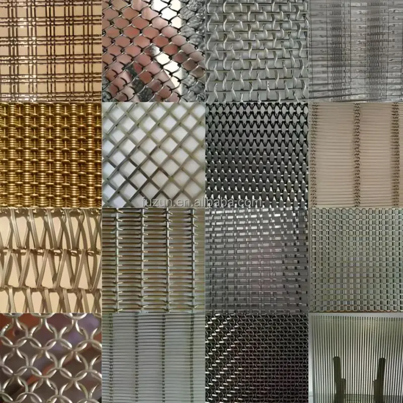 Stainless Steel 304 Wire Mesh Room Partitions Exterior Wall Decoration Screens Used Construction Companies Prevent Peeping Metal