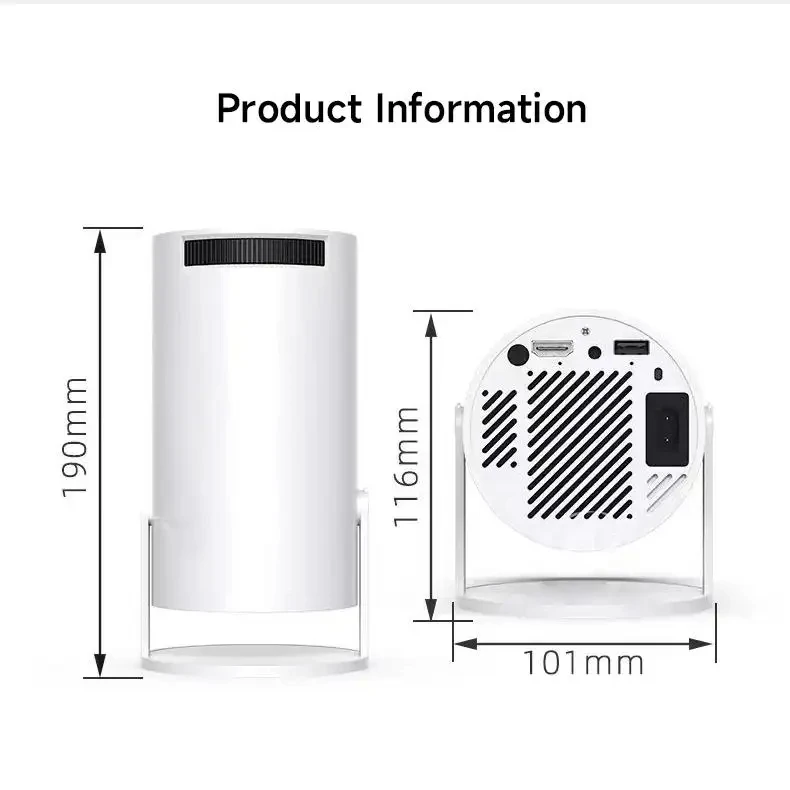 HY300 Portable mini projector 4K hd smart proyector 200 ANSI lumen home theater beame