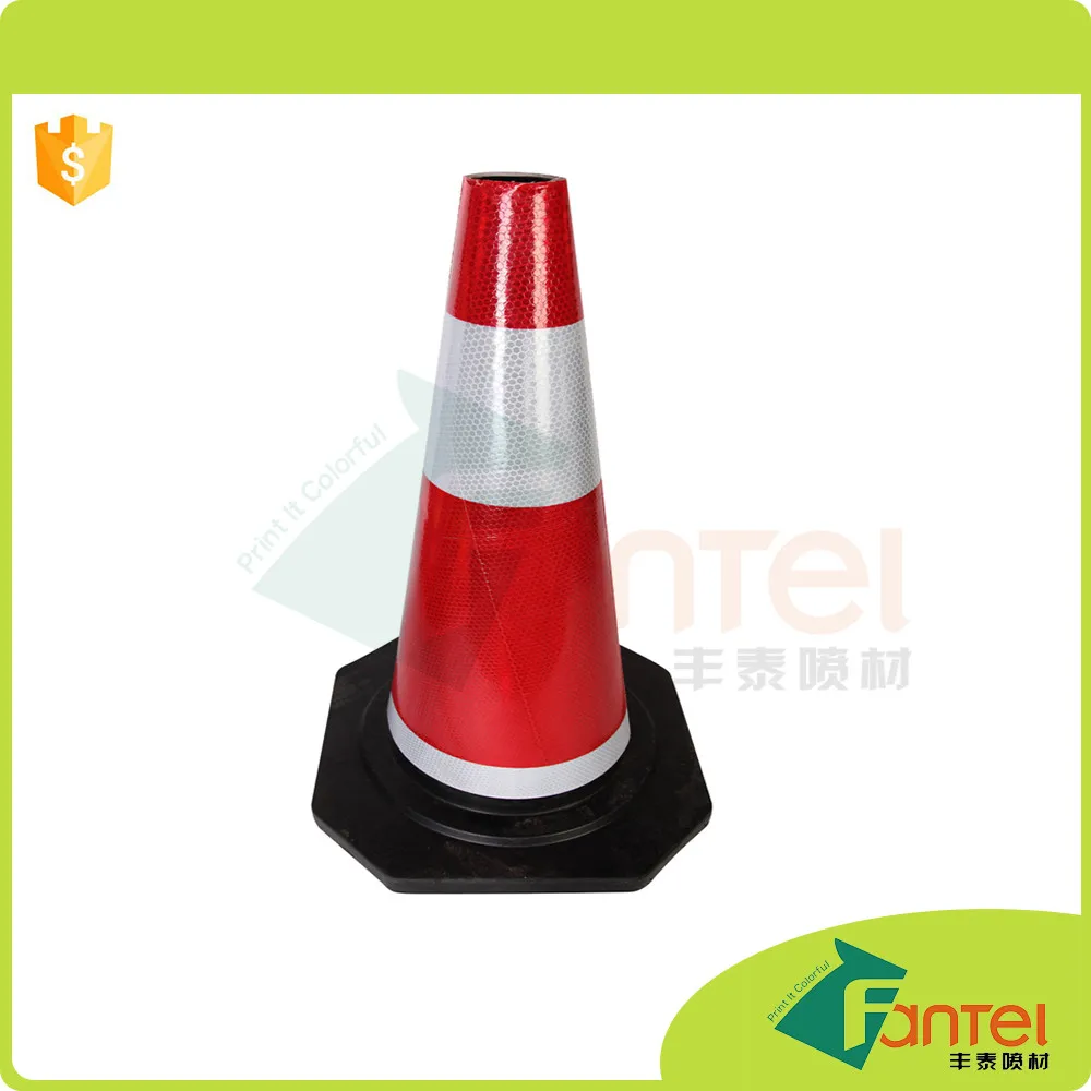 High Intensity Reflective Outdoor Vinyl Road Traffic PVC With Adhesive