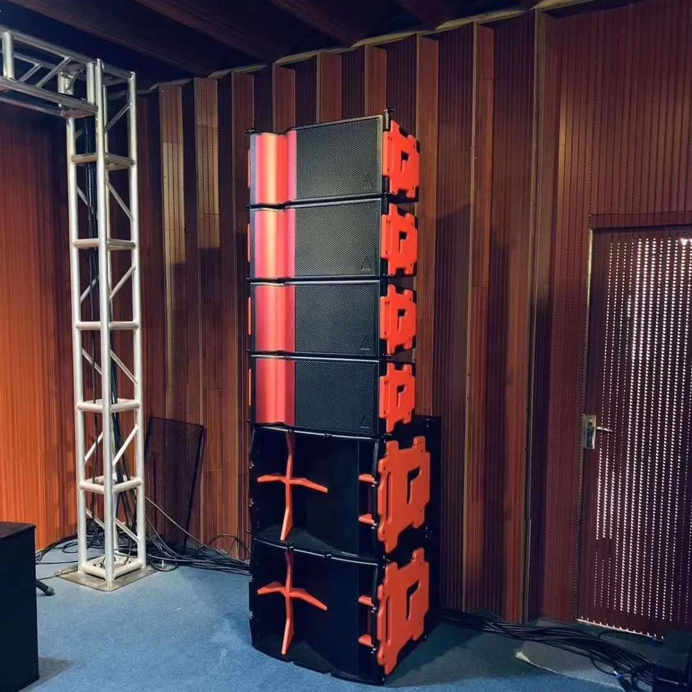 Long stroke plane wave output type Outdoor performance passive line array speaker 8+4