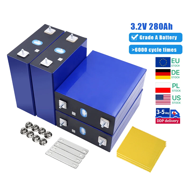 3.2v 280ah prismatic lifepo4  battery 4 pieces cells rept 3.2v 280ah 340ah lithium ion batteries pack energy storage battery