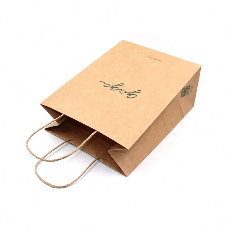 Custom Retail Bulk Paper Bags Packaging Gift Bag Print Shopping Paper Design Cheap Disposable Kraft Paper Clothing Bags