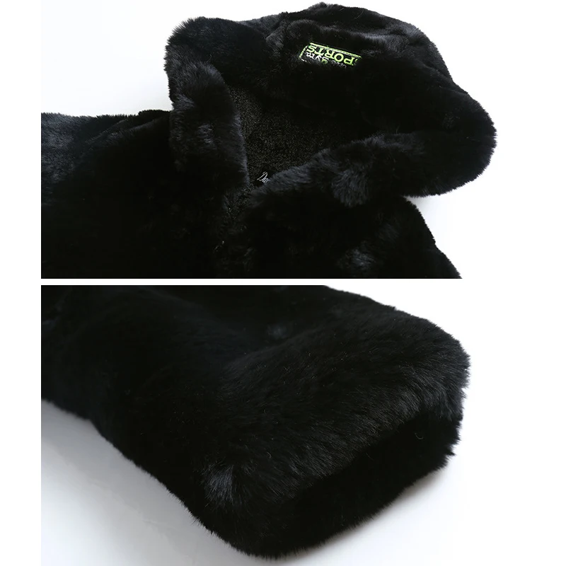 Winter Warm Kids Jacket Hooded Fur Girls Coats Cartoon Cotton Children Outerwear Thick Windproof Teenage Clothing Windbreaker