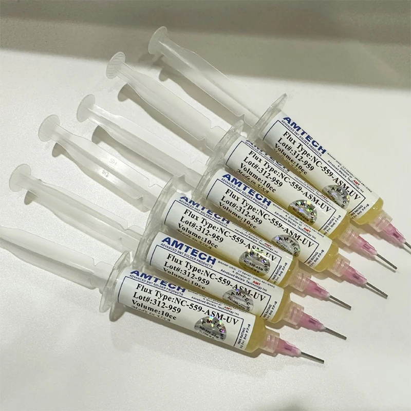 WSD Repair Flux Paste Welding Oil Rosin Paste Flux Syringe 559-ASM Flux Paste Feed Push Rod Tips
