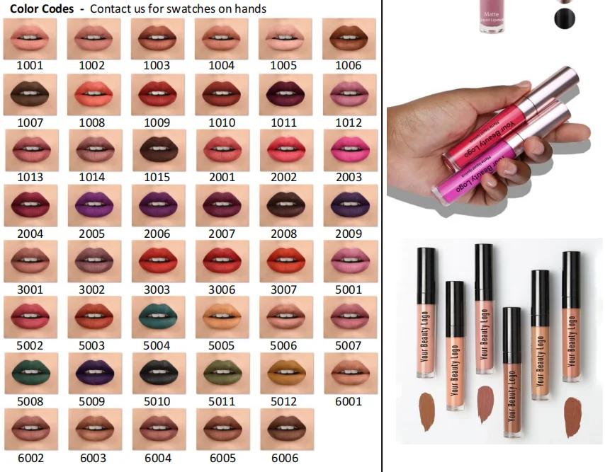 Private Label 47-Color Long Lasting  Matte Liquid Lipstick Waterproof Lip Gloss For Beauty Makeup Cruelty-Free Lips Makeup