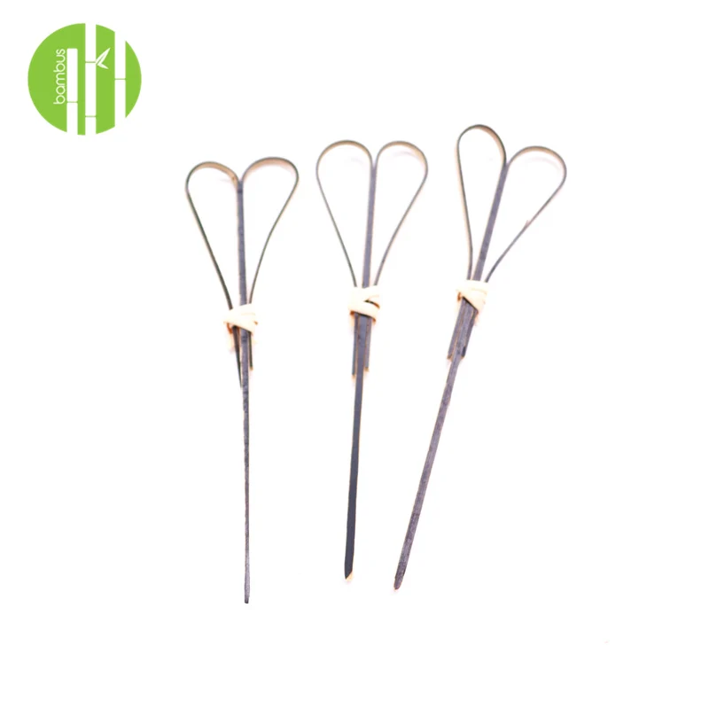 Бамбук много размер зеленый короткий шампур в объемной упаковке